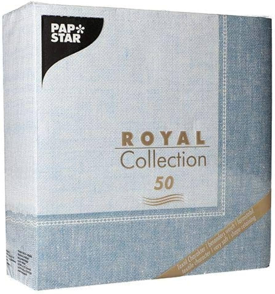 Papstar Royal Collection Linum - Artic Blue, 50ct