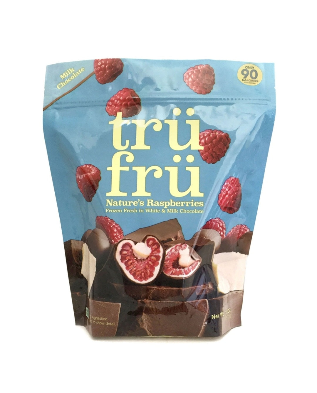 Tru Fru White & Milk Choc Frozen, Raspberries, 18oz