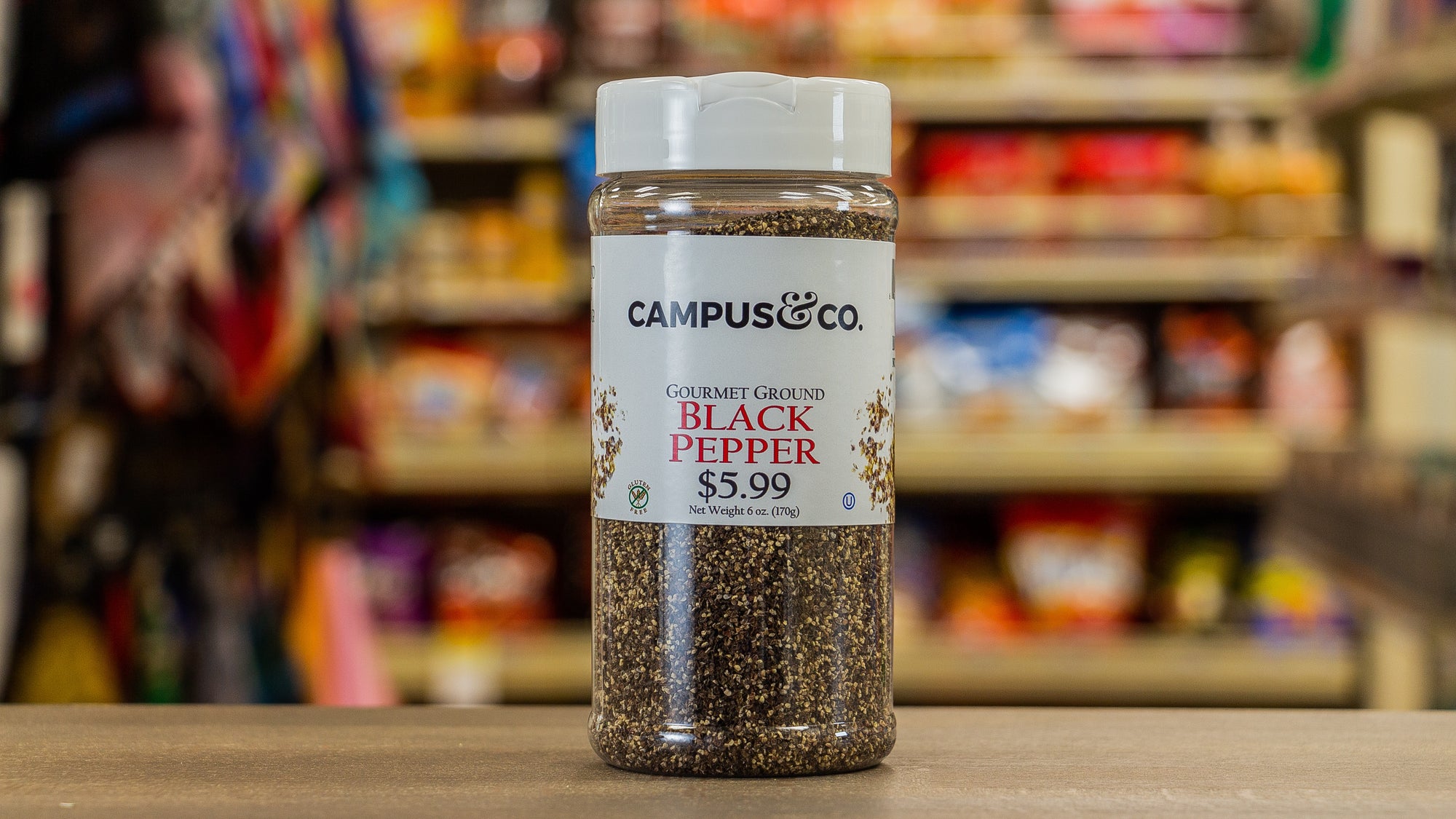 Campus & Co Fine Ground Black Pepper, 6oz