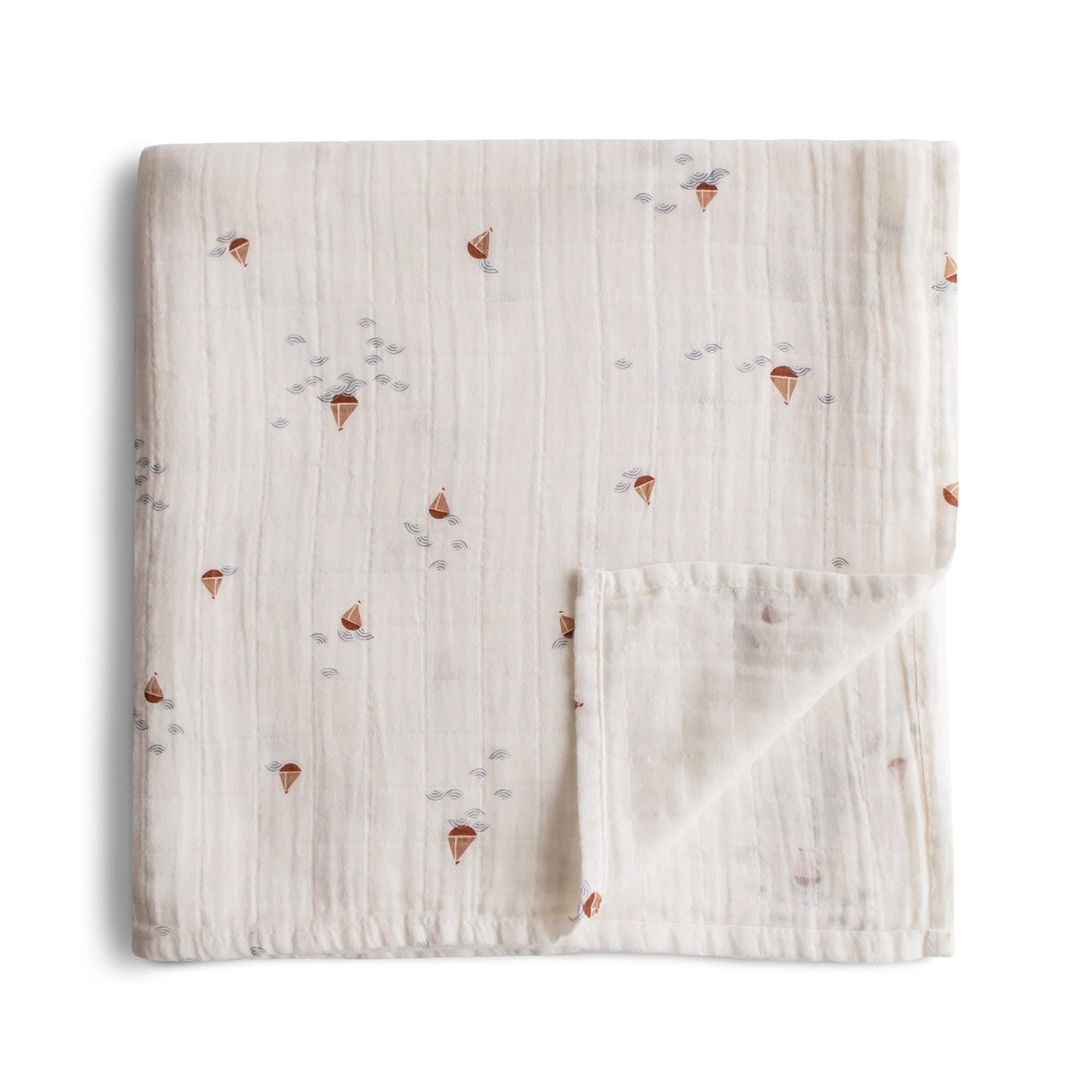 Muslin Swaddle Blanket, Boats