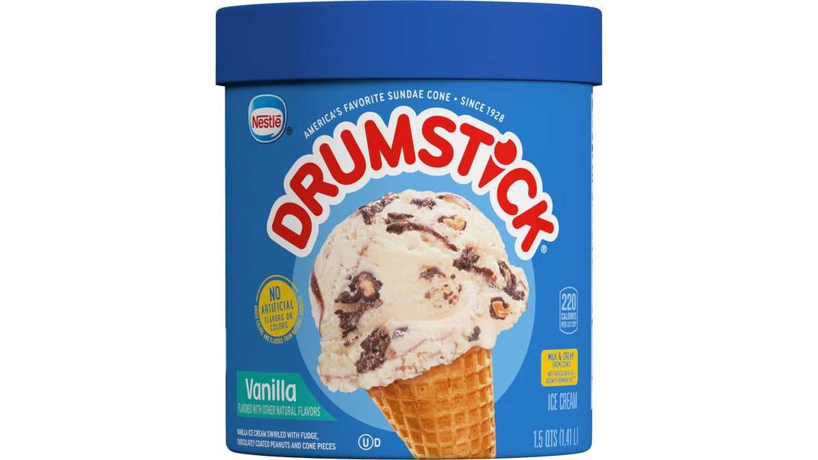 Nestle Drumstick Vanilla Ice Cream, 1.5 qt