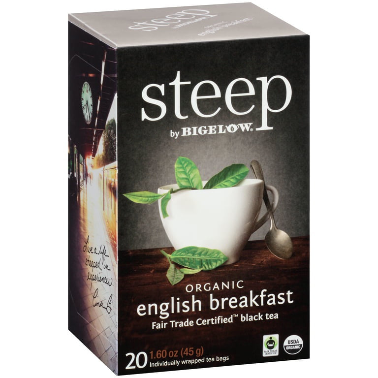 Steep by Bigelow Organic English Breakfast Tea, 20 ct