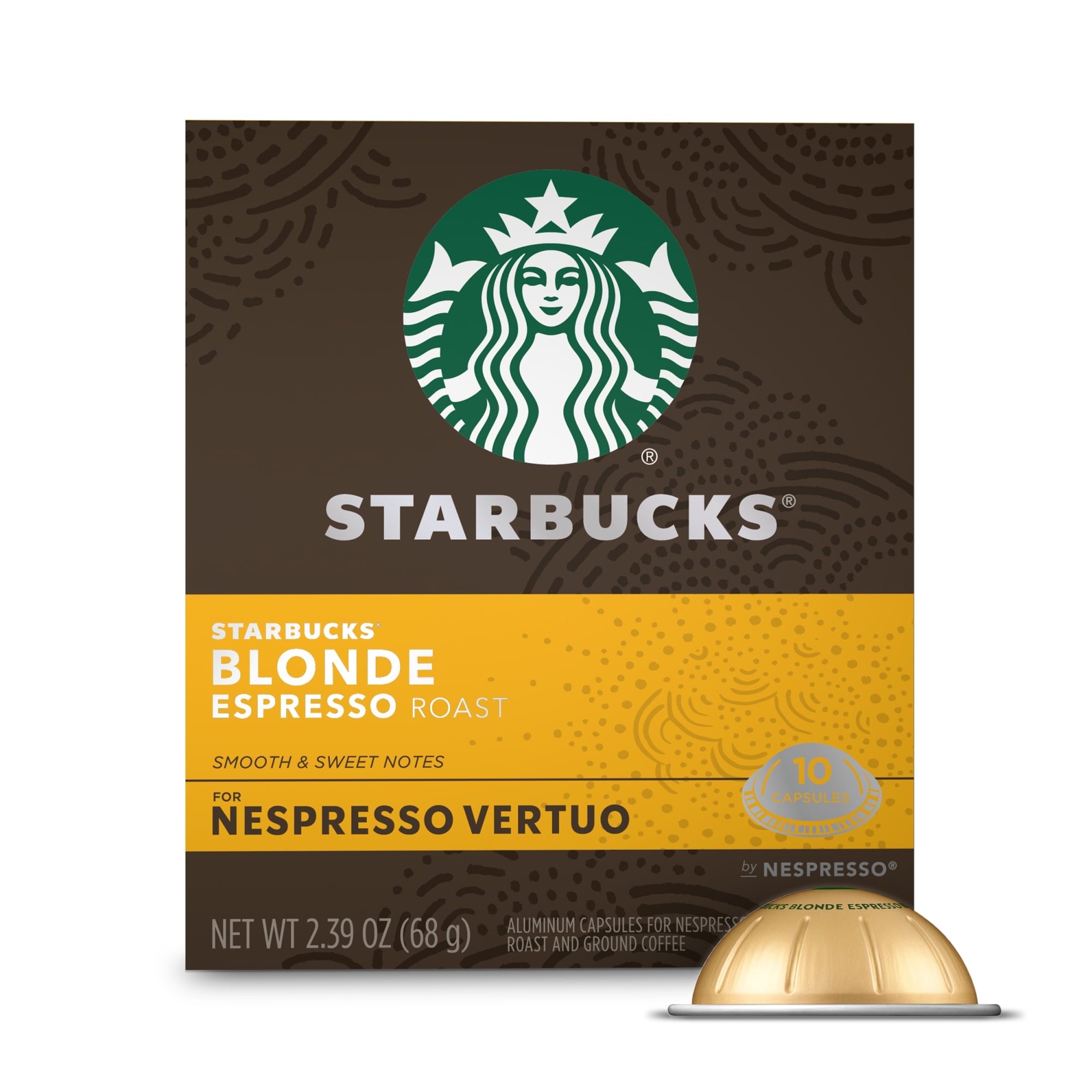 Starbucks Blonde Espresso, Nespresso Vertuo, 2.39oz