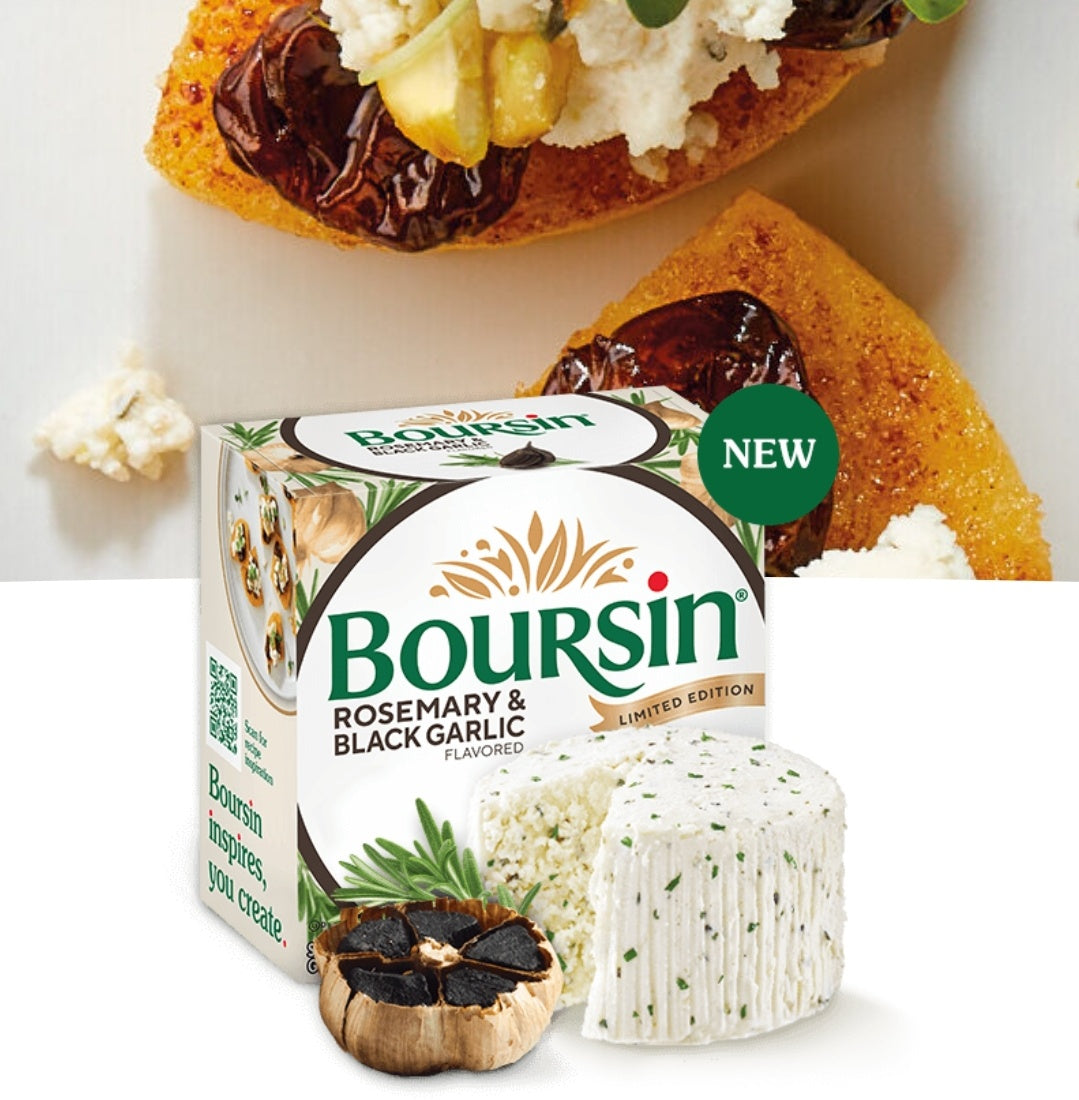 Boursin Black Garlic Rosemary Cheese - 5.3 oz