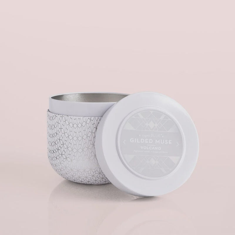 Volcano Gilded Muse White Opal Candle