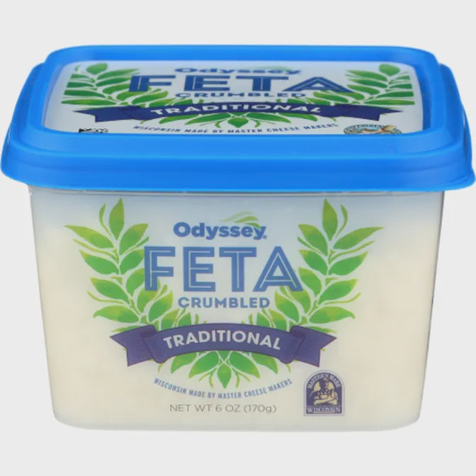 Odyssey Feta Cheese Crumbled, 6 oz