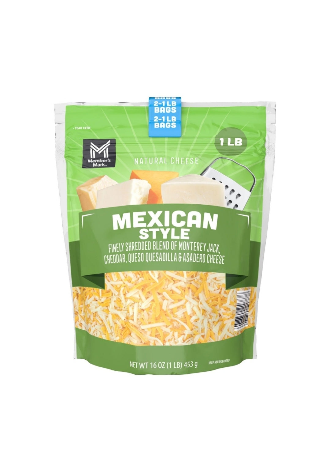 M/M Shredded Mexican Style Shredded Cheese, 1lb