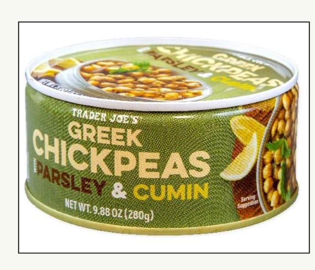 TJ Greek Chickpeas w/ Parsley & Cumin, 9oz