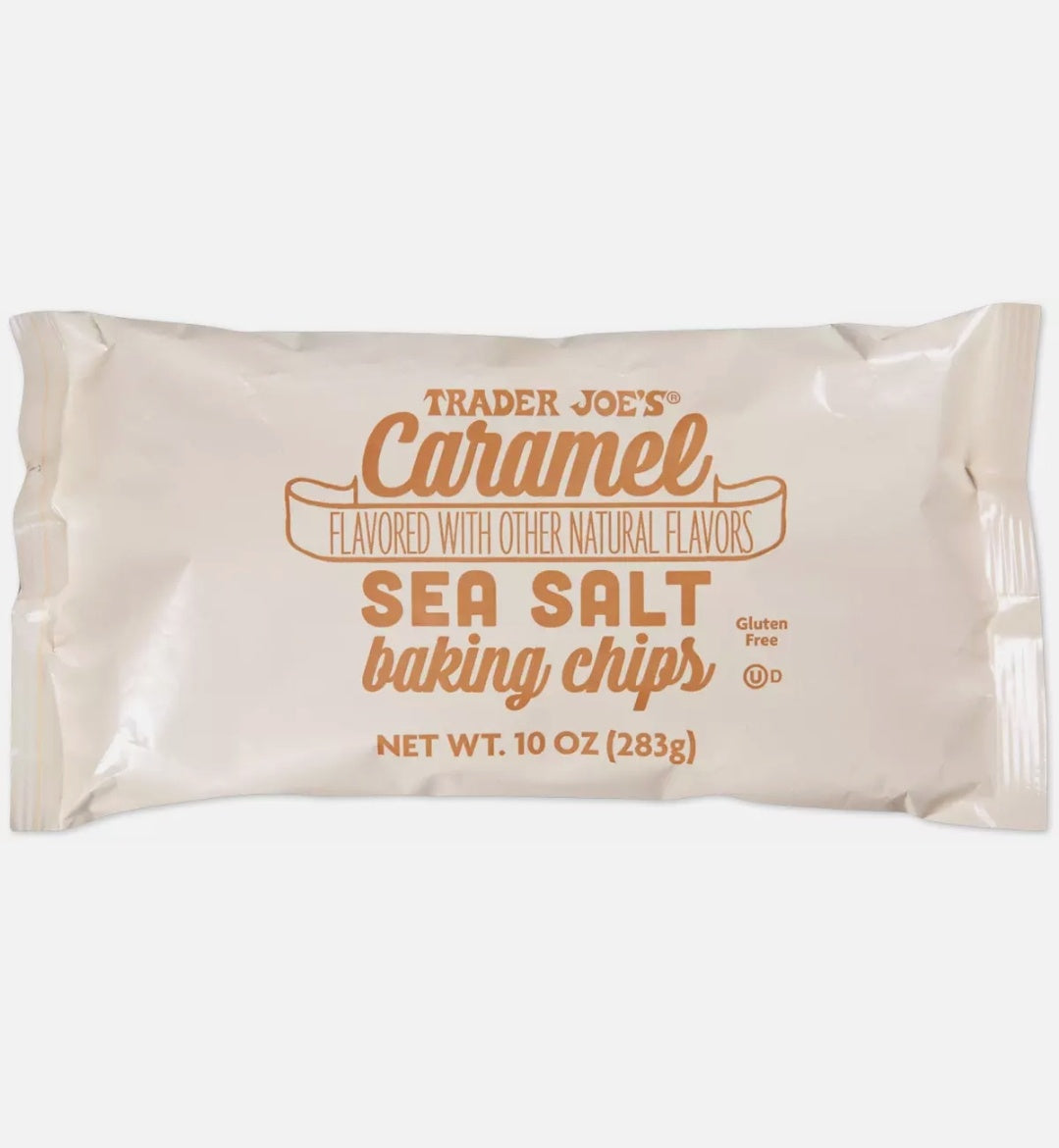 TJ's Caramel Sea Salt baking Chips, 10oz