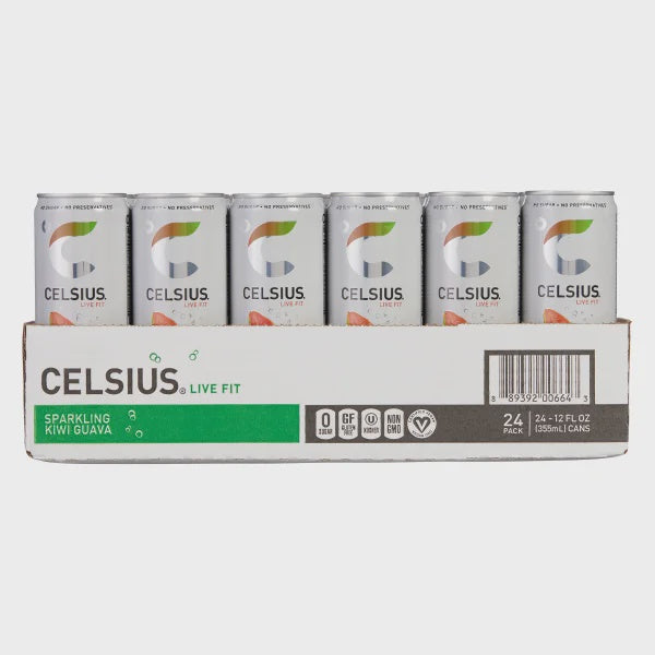 Celsius Sparkling Kiwi Guava, 24 ct