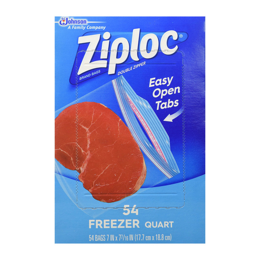 Ziploc Freezer Bags Quart, 54ct