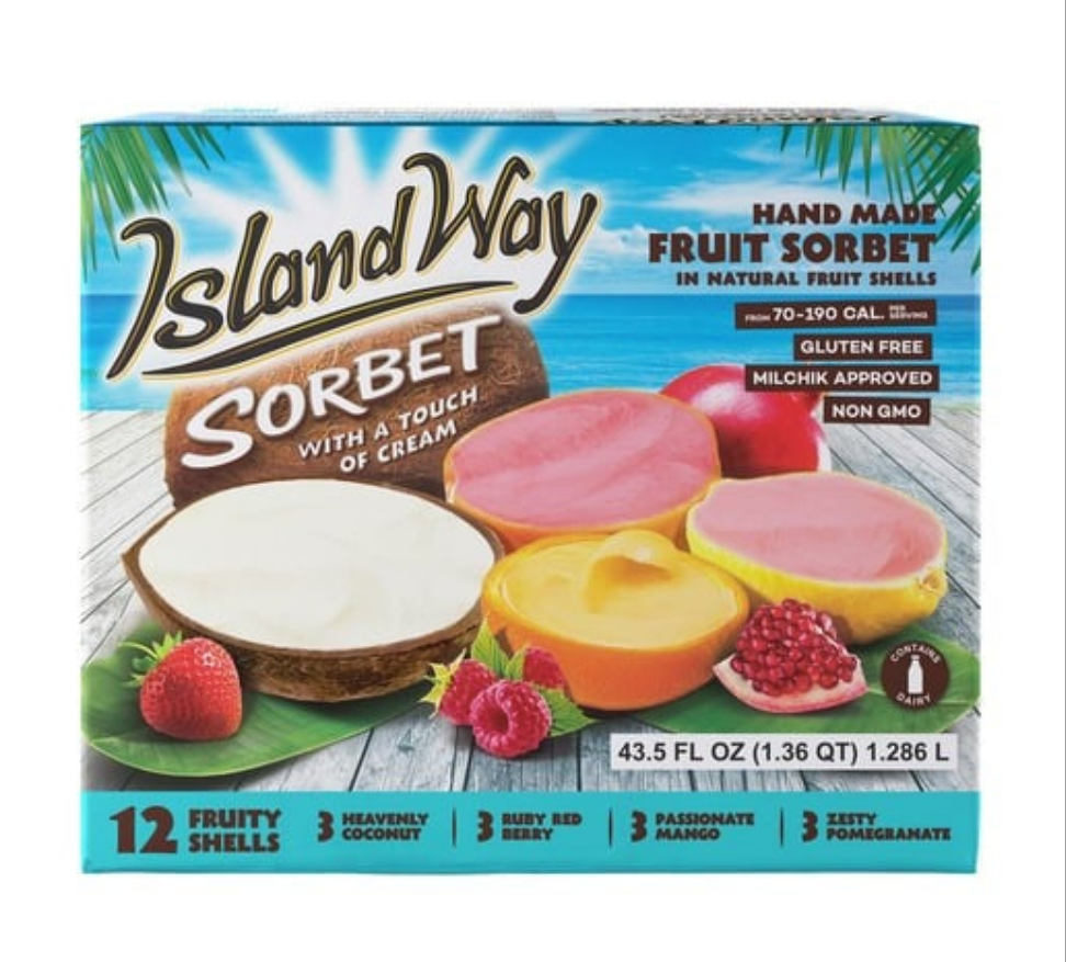 Island Way Sorbet, Variety 12ct