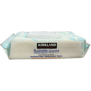 Kirkland Flushable Wipes, 64ct