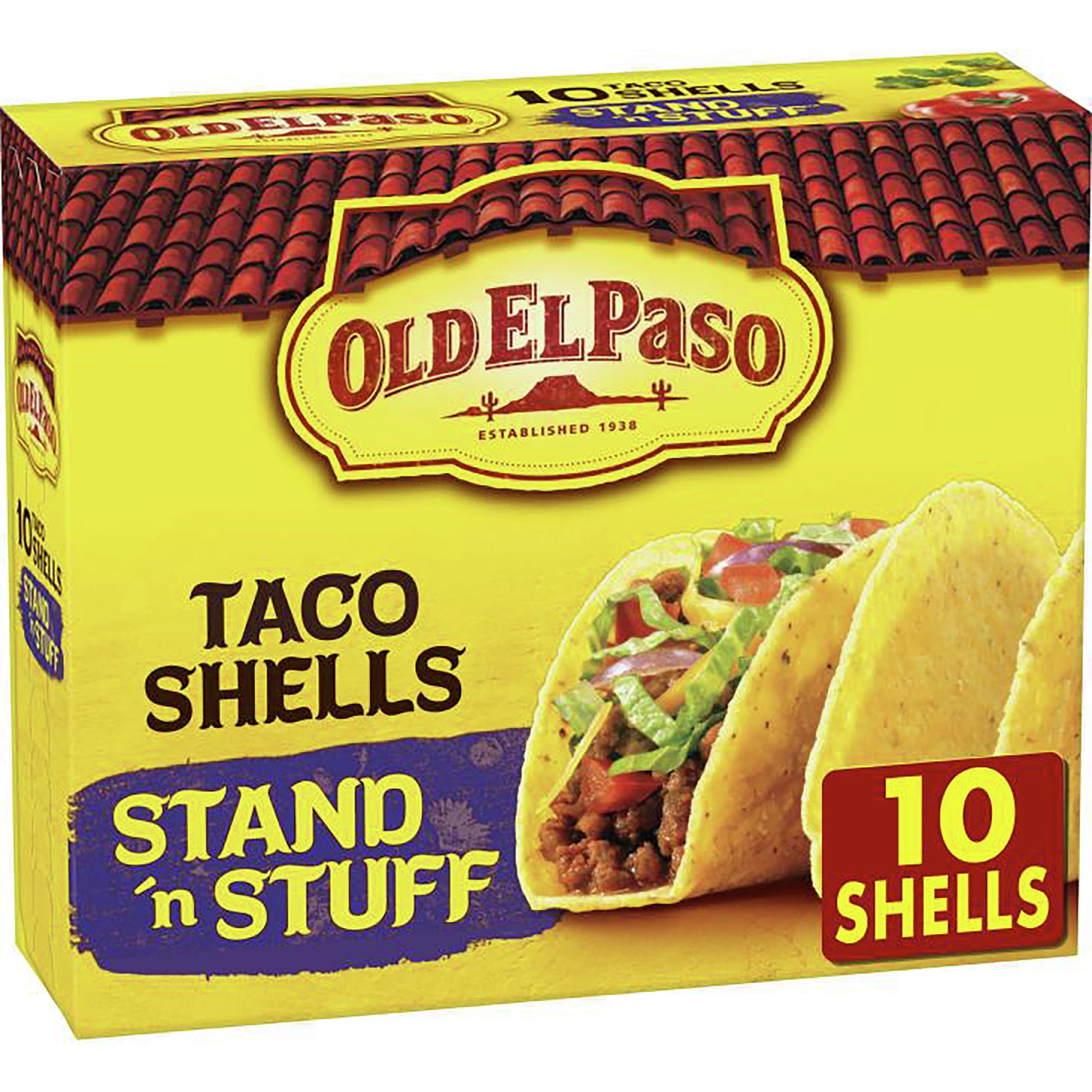 Old El Paso Taco Shells, Stand N Stuff, 10pk