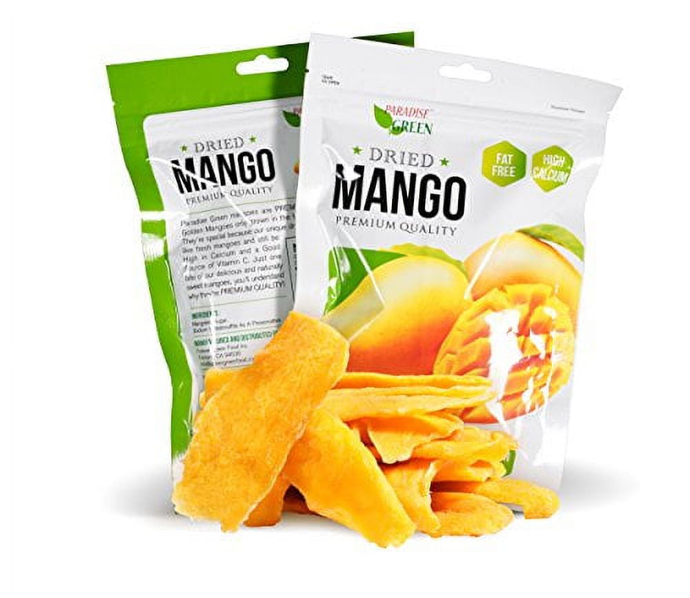Paradise Green Dried Mango Slices, 28oz