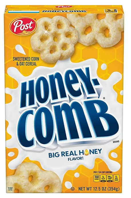 Post Honey Comb Cereal, 12.5oz