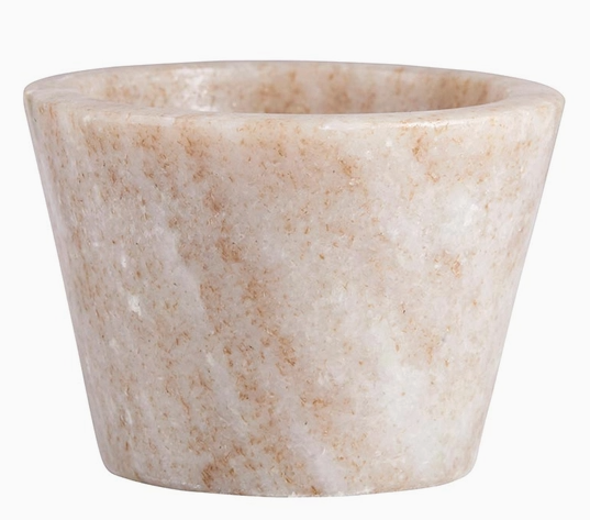 Tan Marble Pinch Pot