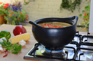La Chamba Clay Pot For Cooking with Lid Casserole 2 Lt