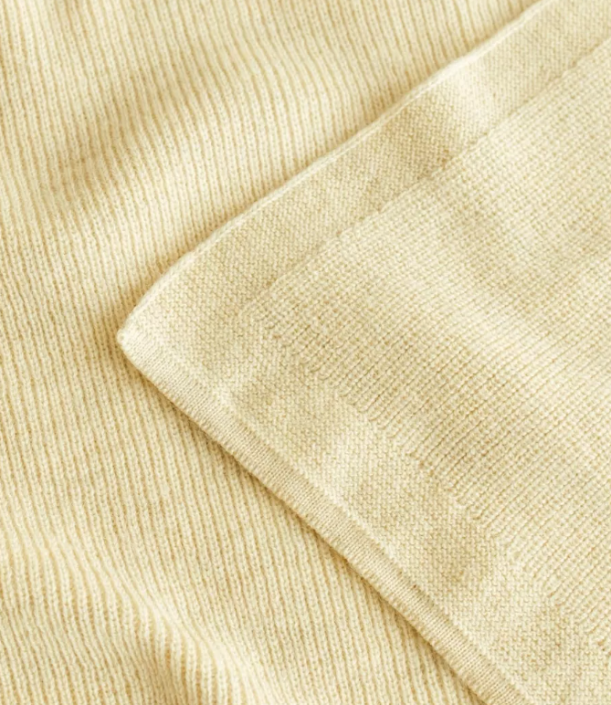 Soft Knitted Felix Blanket - Light Yellow