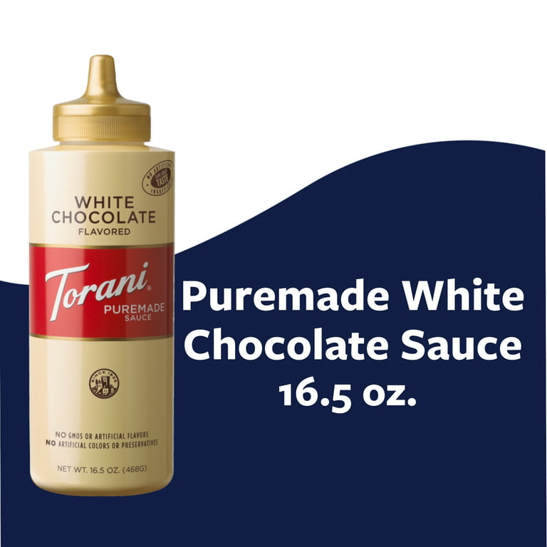 Torani Puremade White Chocolate Sauce, 16.5 oz