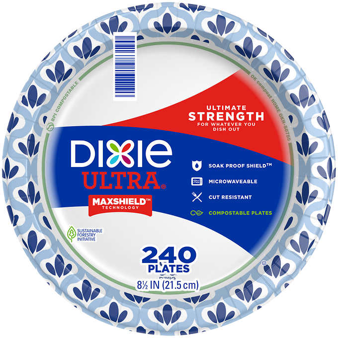 Dixie Ultra Paper Plate, 8.5", 240ct