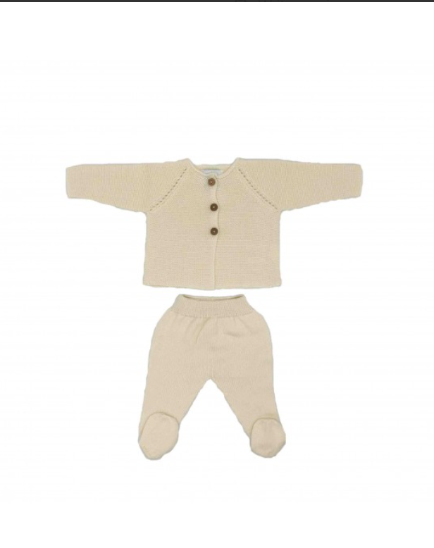 Cream Knit Set