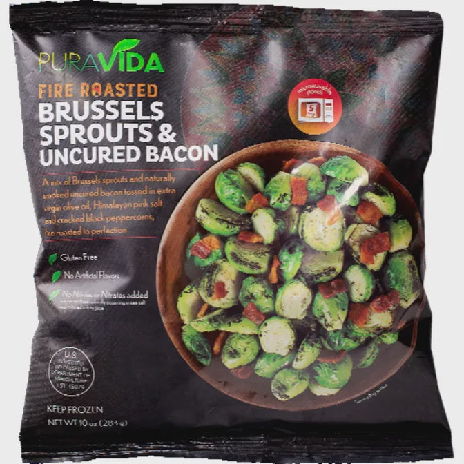 Puravida Foods Inc. Brussel Sprouts Bacon, 10oz
