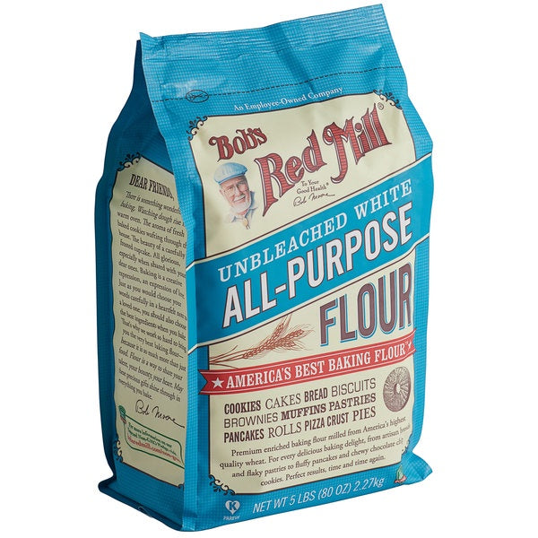 Bob's Red Mill Flour White Unbleached, 5 lbs