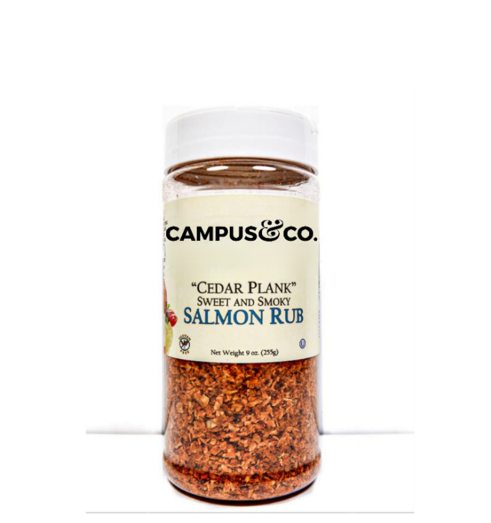 Campus & Co Cedar Plank Sweet & Smoky Salmon  Rub, 9oz