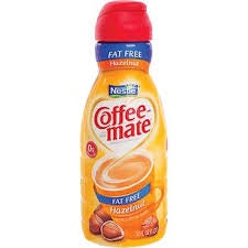 Nestle Coffeemate Hazelnut, Fat Free 32oz