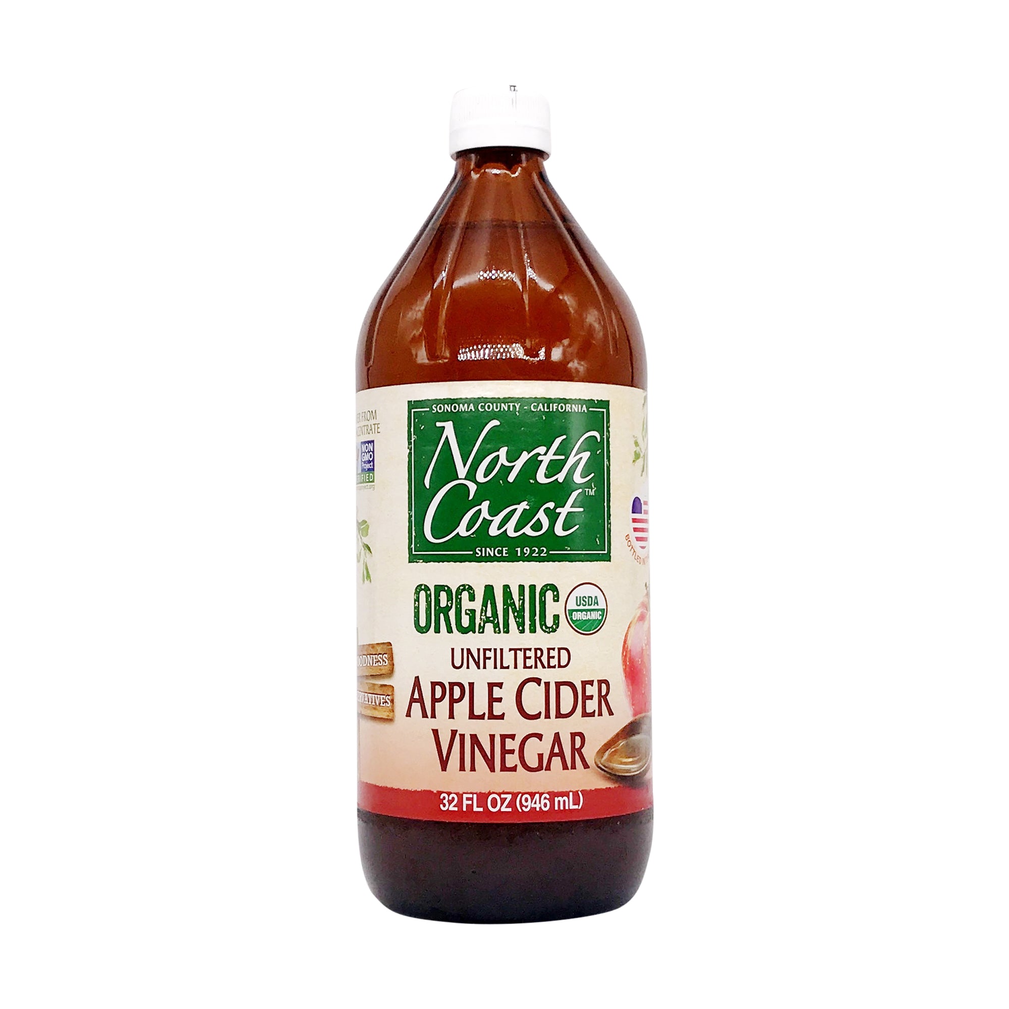 North Coast Raw Unfiltered Apple Cider Vinegar, 32oz