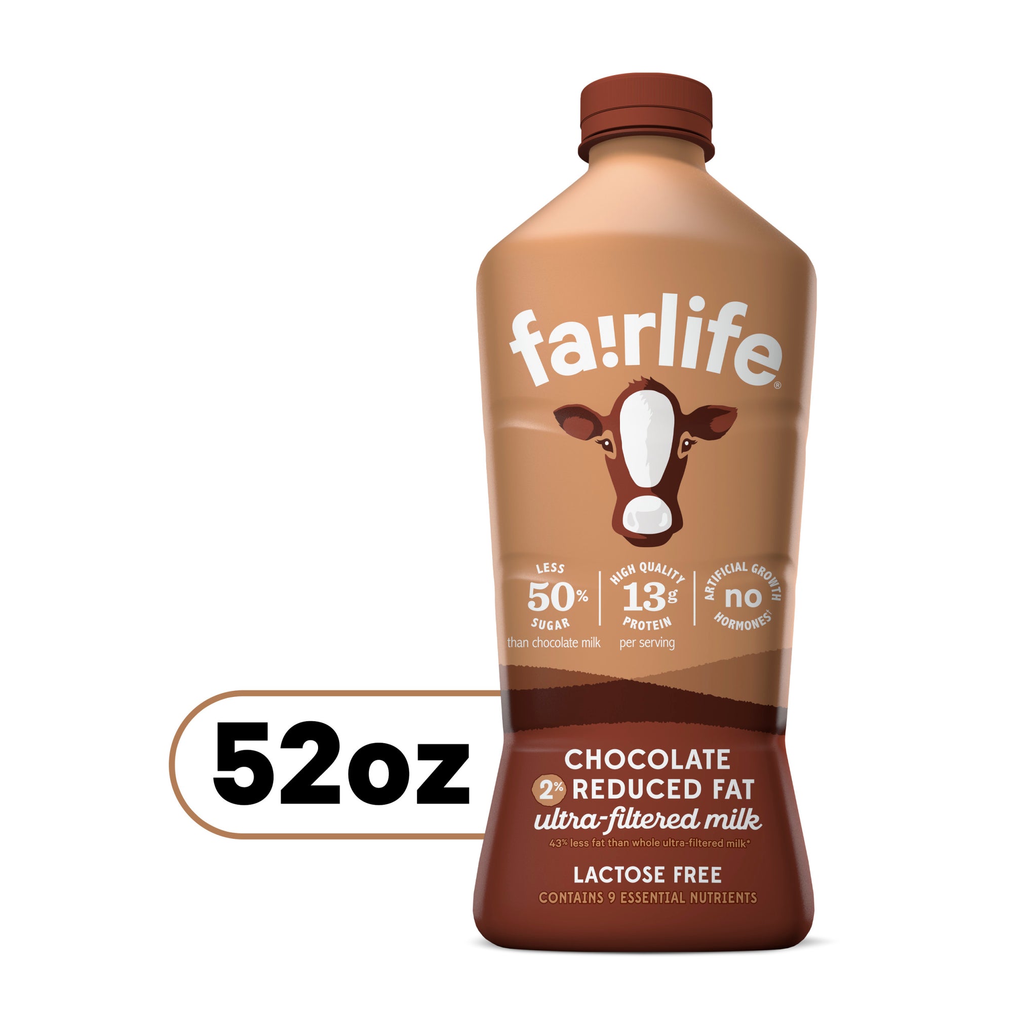Fairlife Chocolate Milk, 2% Reduced Fat, 52fl oz