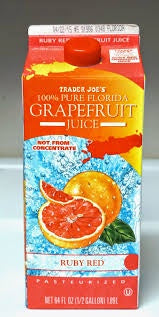 100% Pure Grapefruit Juice, 52oz