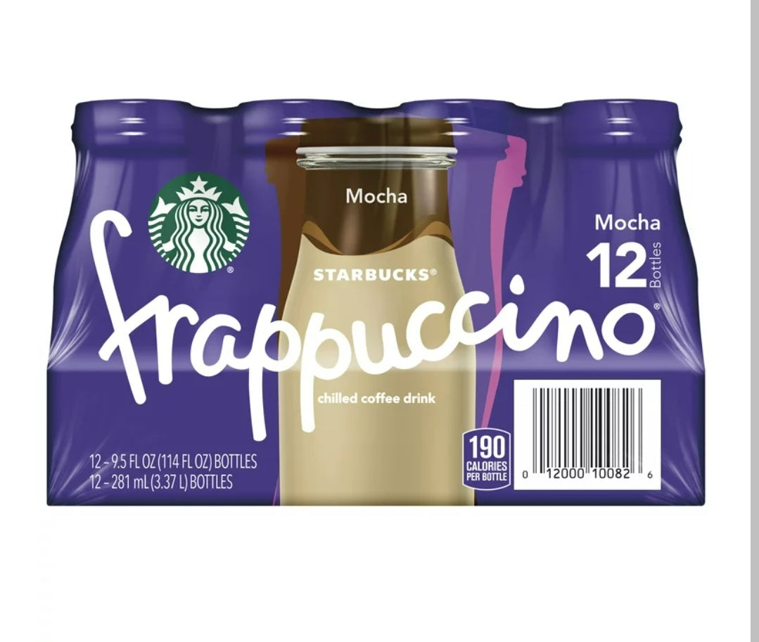 Starbucks Frappuccino, Mocha, 9.5oz, 15pk