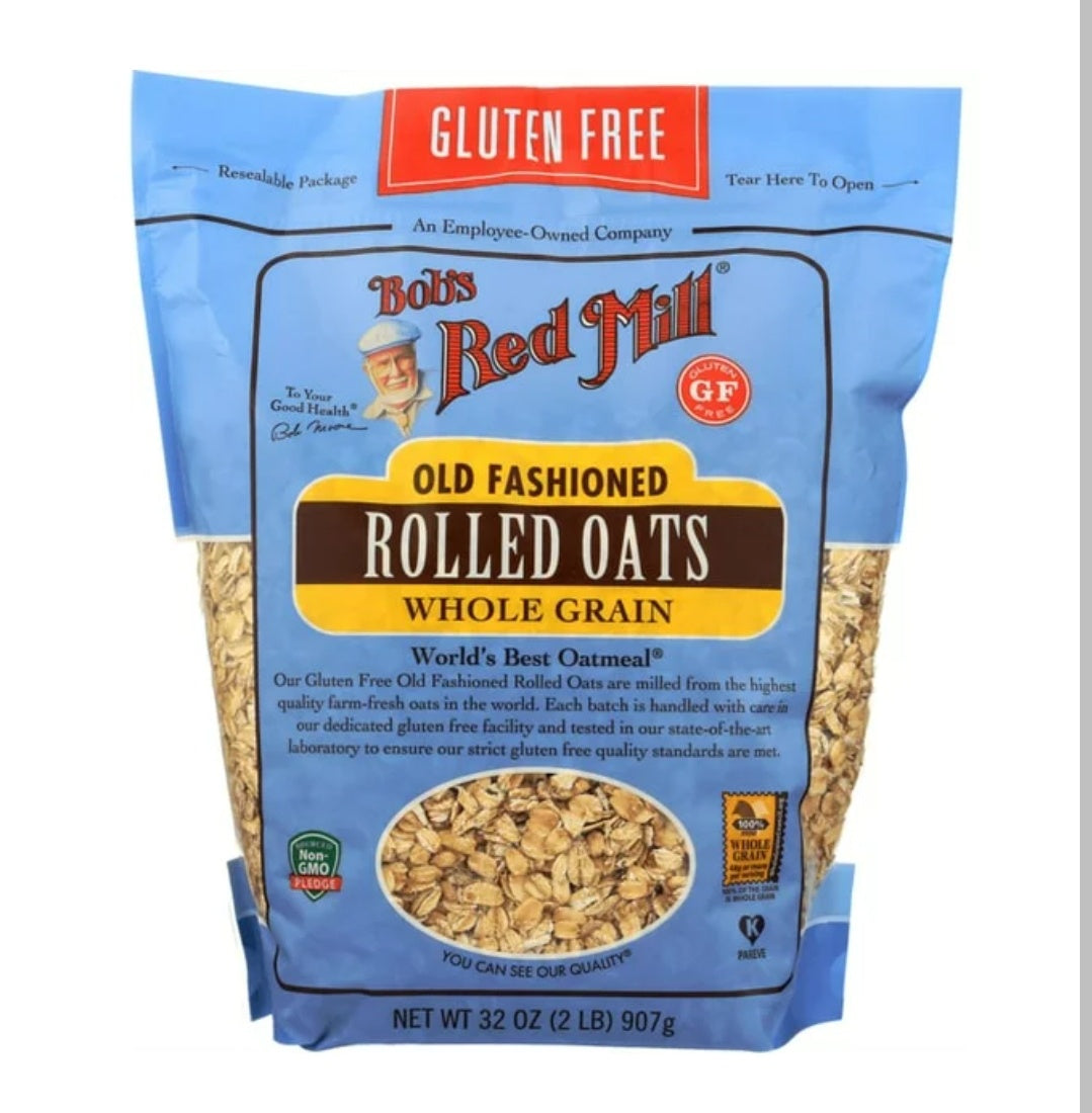 Bobs Red Mill Oats Rolled Gf Old Fashioned,32 oz