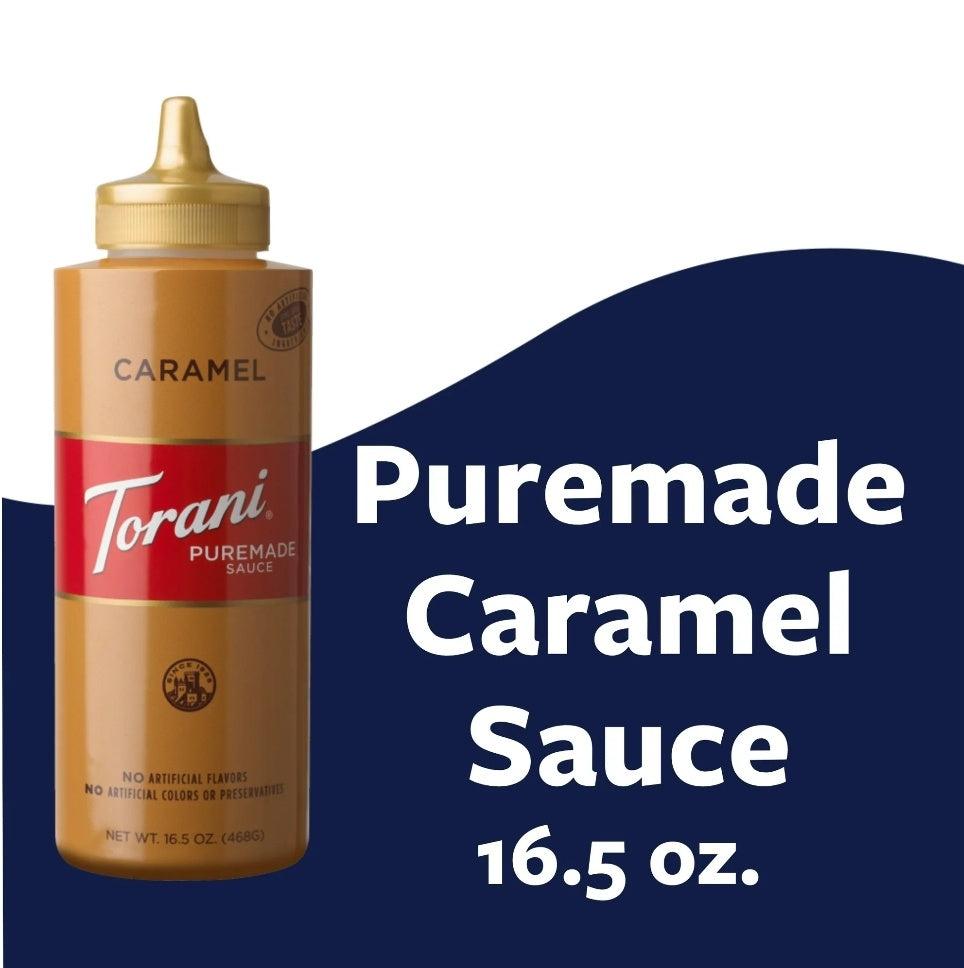 Torani Puremade Caramel Sauce, 16.5 oz