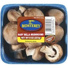 Monterey Baby Bella Mushrooms, 8oz