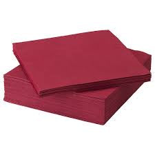 FANTASTISK Cocktail Napkins, Red - 50pkt