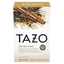 Tazo Warm Spiced Chai Tea, Decaf, 20pk