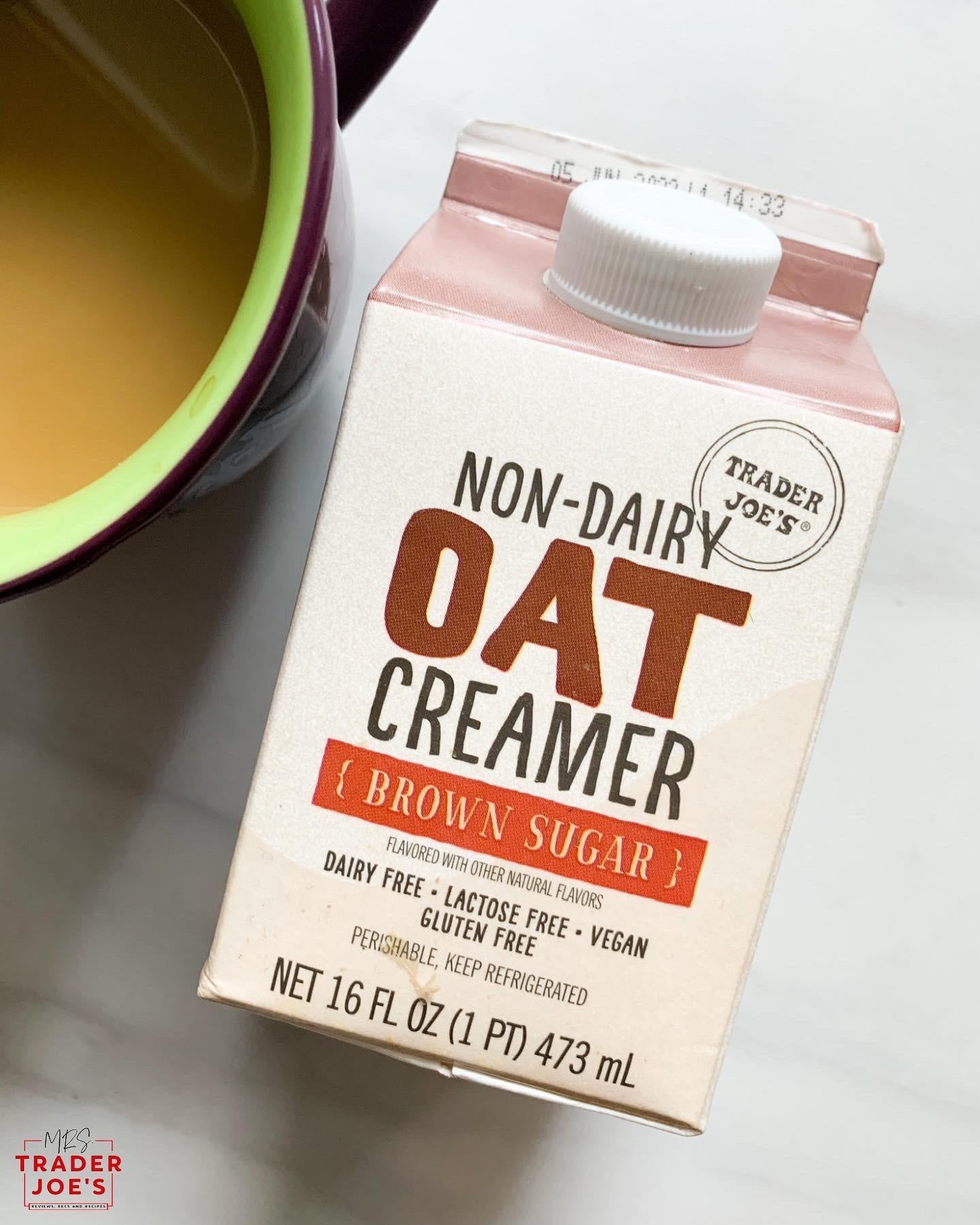 TJ Non Dairy Oat Creamer, Brown Sugar, 16oz