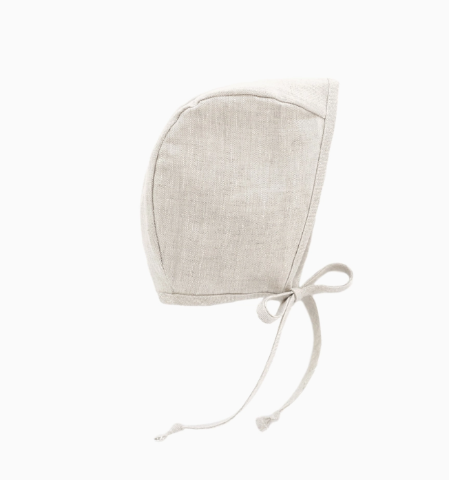 Sand Linen Bonnet Cotton-Lined