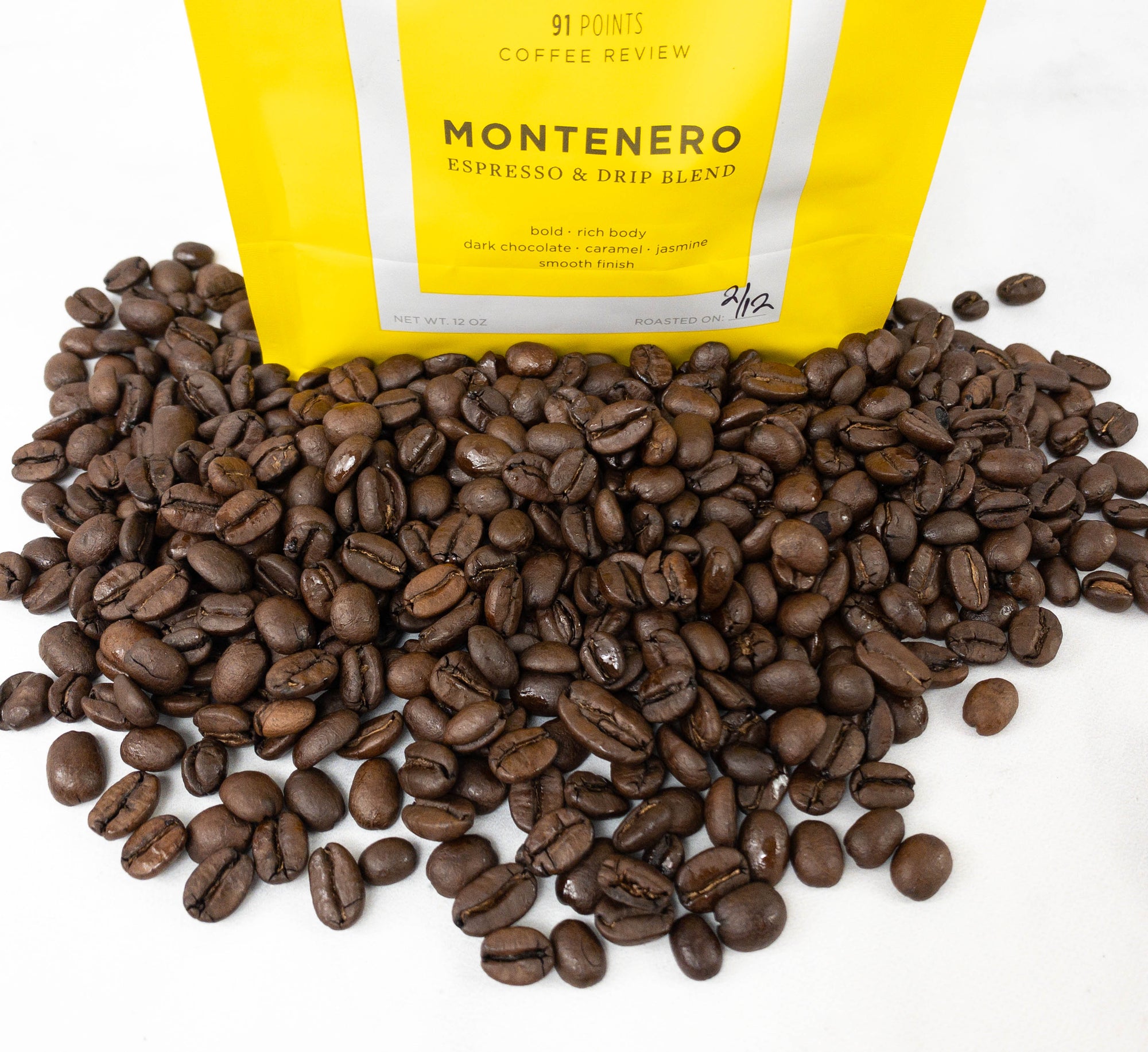 Caffe Luxxe Montenero Coffee Beans, 2 lb bag